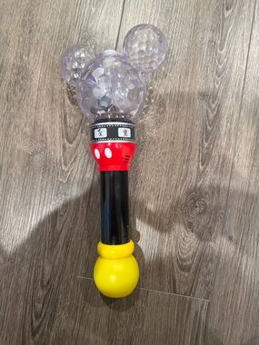 Kids Light-Up Mickey Ear Bubble Wand Toy - Black/Red/Yellow